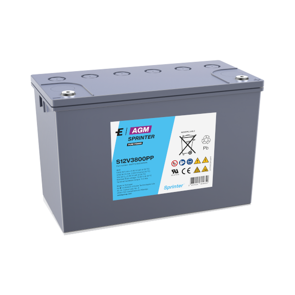 Аккумуляторная батарея Exide Sprinter Pure Power S12V3800PP, 12 В, 105 А·ч